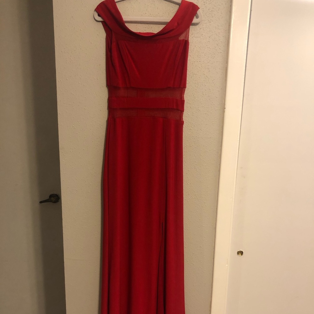 beautiful red promdress
